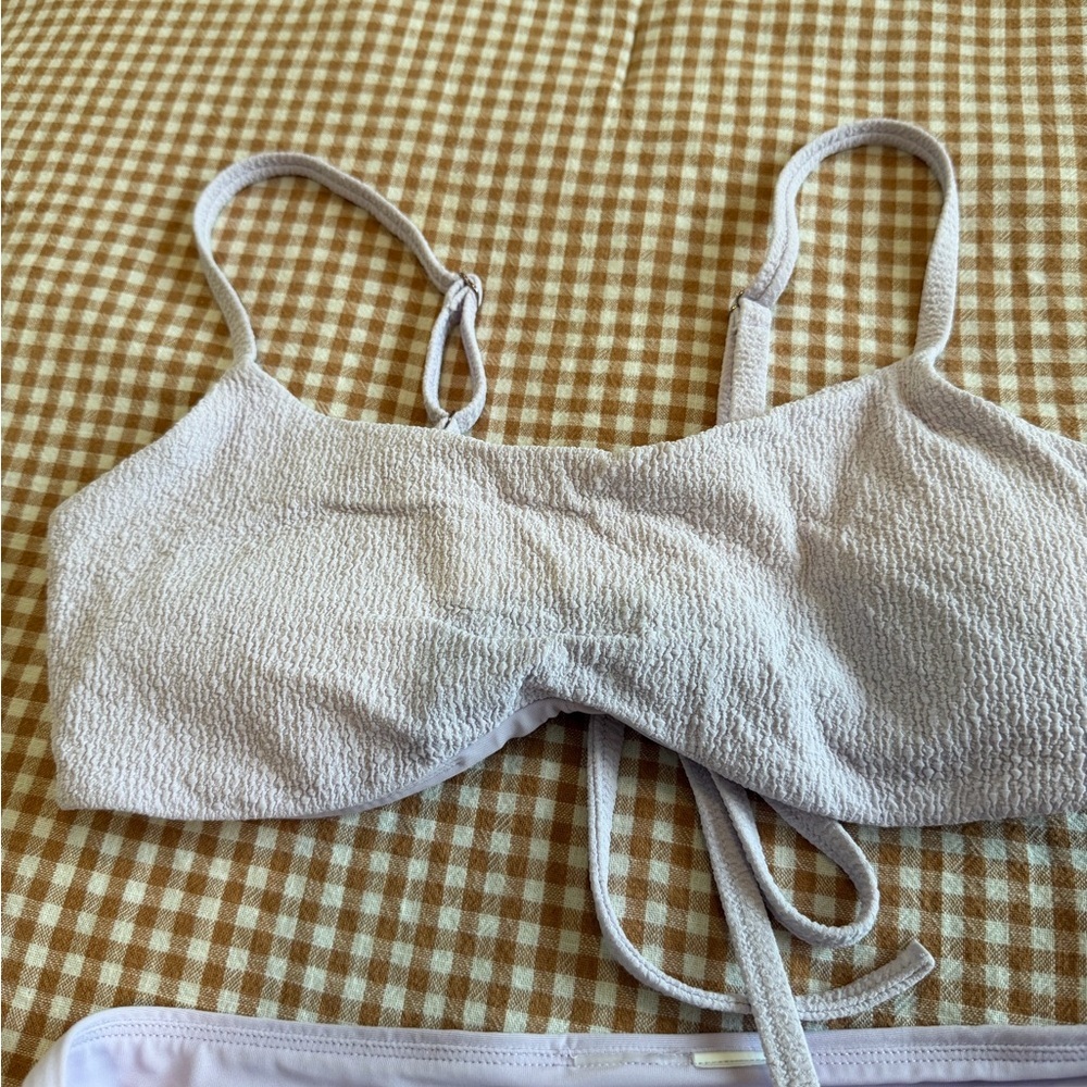 CALIA Lavender Bikini Set with High Waisted Bottoms - Picture 4 of 7